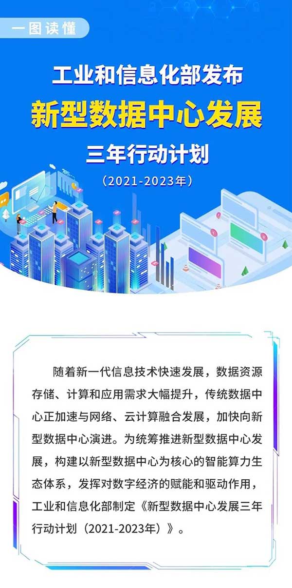 什么是新型数据中心？一张图看懂《新型数据中心发展三年行动计划（2021-2023年）》