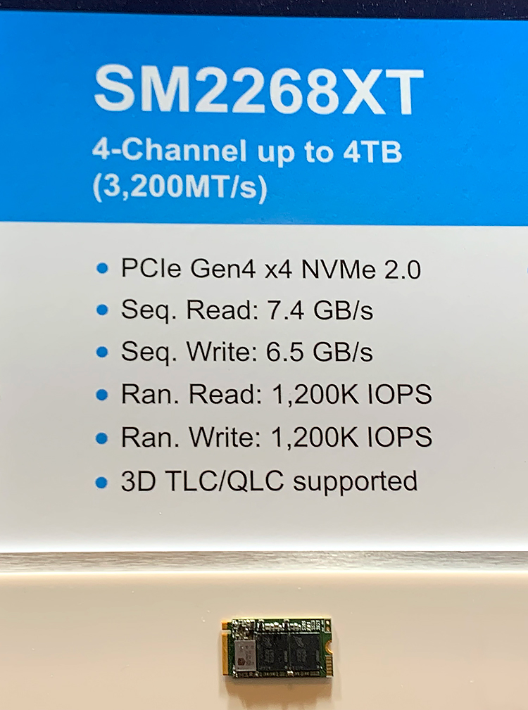 SMI COMPUTEX展出SM2268XT主控：打造DRAM-less最快SSD