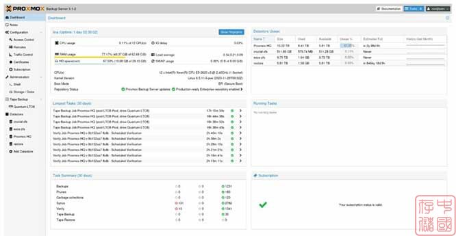 Proxmox 开源备份服务系统发布3.1 版本