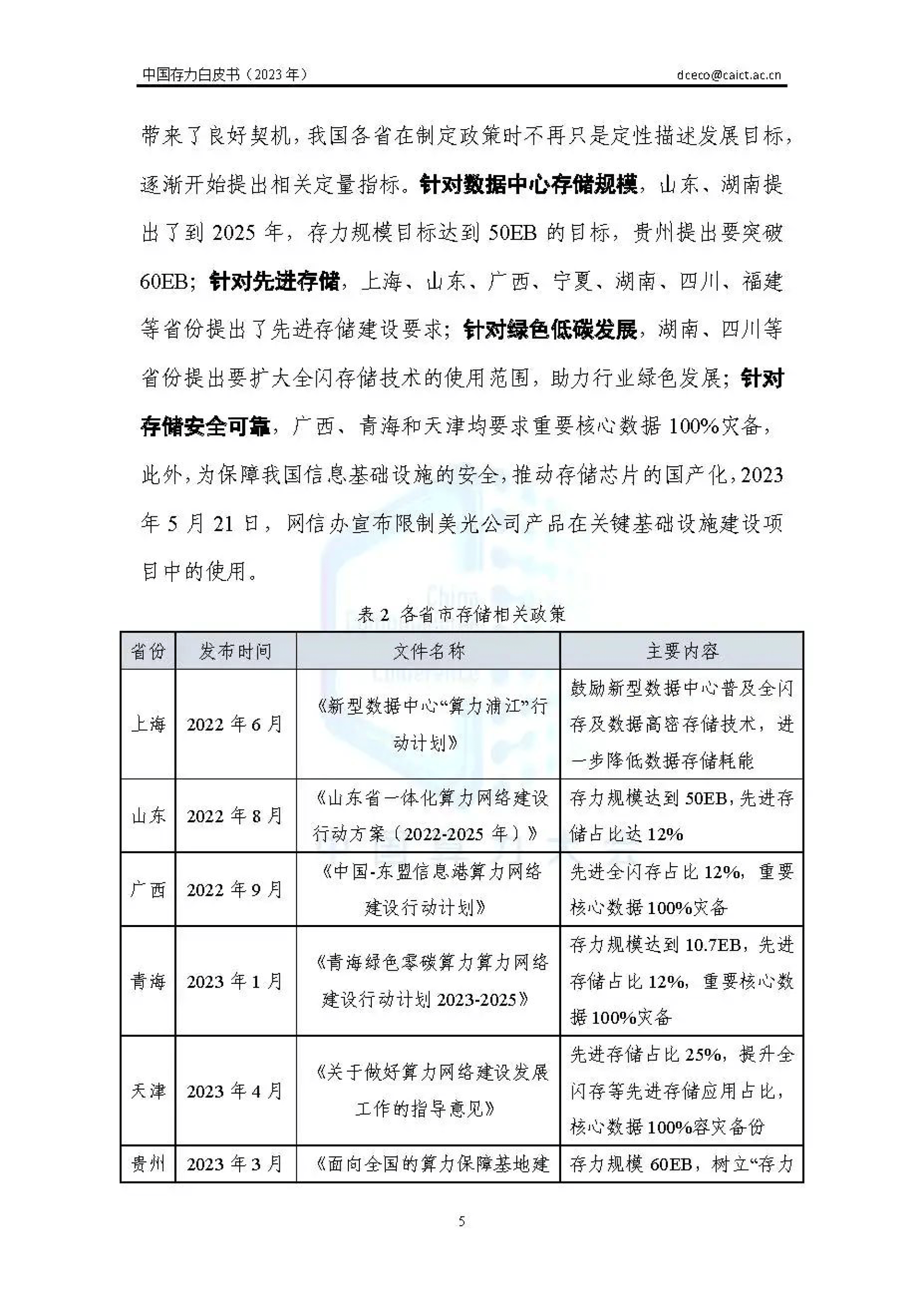 中国信通院发布《2023年中国存力白皮书》