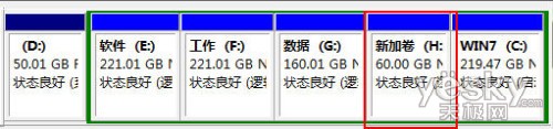 用Win7自带磁盘管理工具轻松分区