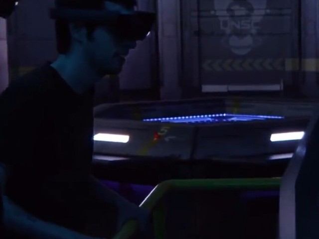 E3 2015 微软Hololens现场演示 光环5