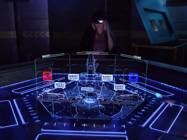 E3 2015 微软Hololens现场演示 光环5