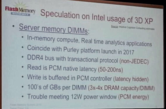 FMS2015XPoint内存之思：这个东西属不属于PCM？