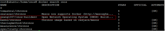 Docker search ONOS