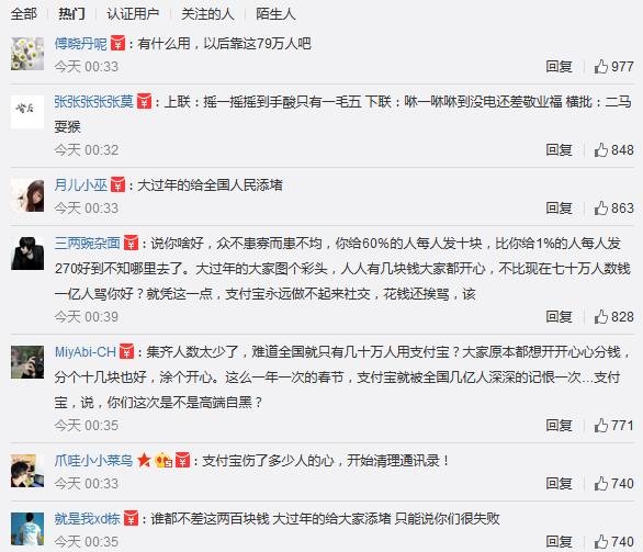 网友占领支付宝开奖微博：2亿谁拿走了？