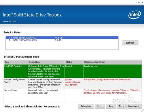 Intel SSD Toolbox