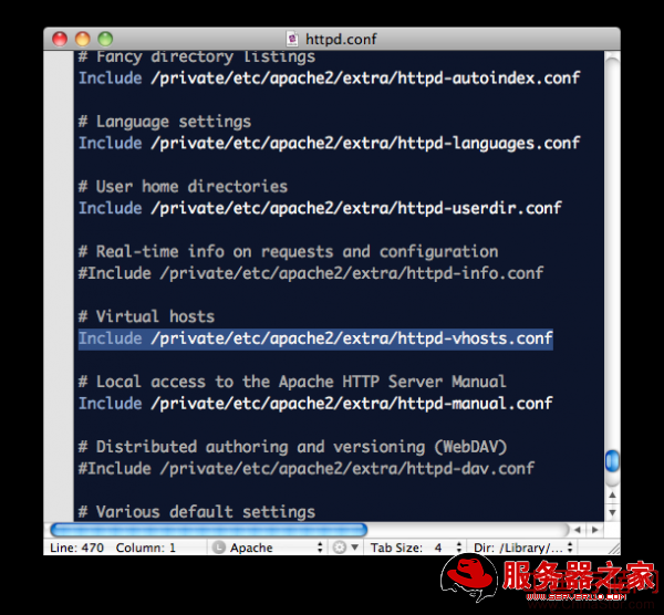 mac的apache配置 - SylarLin - 低调做人高调做事