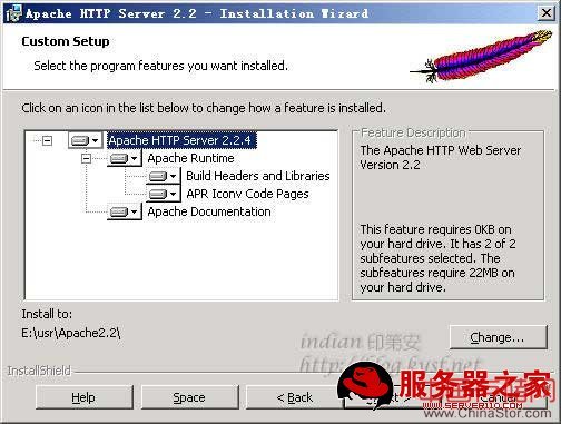[原创]Windows下安装Apache2.2.x - 印第安 - 印第安的 Blog
