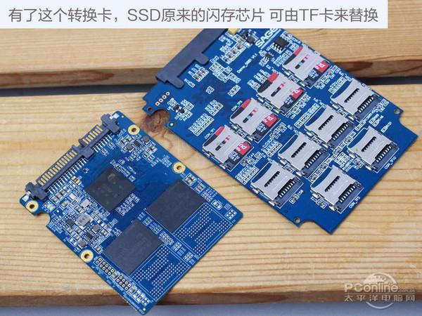 全程酸爽！用4张TF卡组成128G SSD 还装了系统