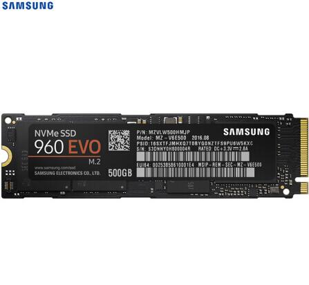 三星(SAMSUNG) 960 EVO 500G M.2 NVMe 固态硬盘