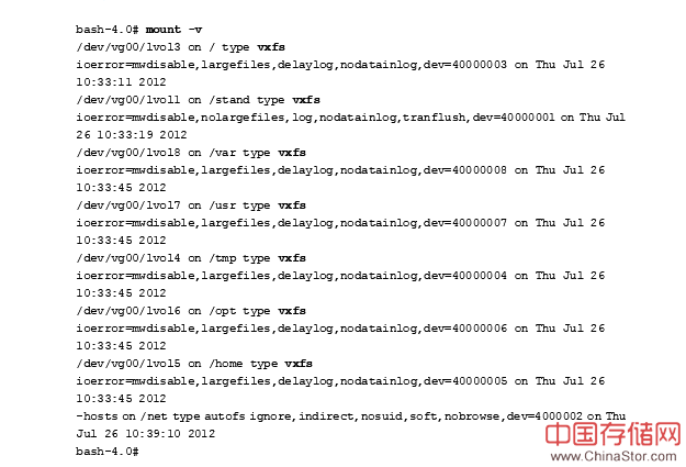 hpux文件系统挂载查看命令