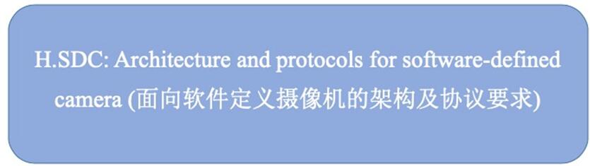 Architecture and protocols for software-defined camera于本次会议立项成功