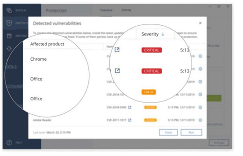 Acronis True Image 2021新增漏洞评估工具，使用户能够消除安全漏洞