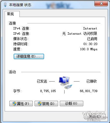 快速查看Windows 7系统的“网络连接”属性